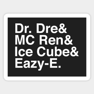 NWA Helvetica Hip-Hop Sticker